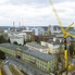 Offenbacher Industriepark - Beladung Schiff mit Gro&szlig;tanks