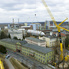 Offenbacher Industriepark - Beladung Schiff mit Gro&szlig;tanks