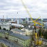 Offenbacher Industriepark - Beladung Schiff mit Gro&szlig;tanks
