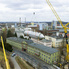 Offenbacher Industriepark - Beladung Schiff mit Gro&szlig;tanks