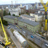 Offenbacher Industriepark - Beladung Schiff mit Gro&szlig;tanks