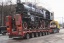 Transport einer Lokomotive von der Moskauer Brauerei Badajewski zum Bahn Reparaturwerk Moskau.