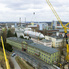 Offenbacher Industriepark - Beladung Schiff mit Großtanks